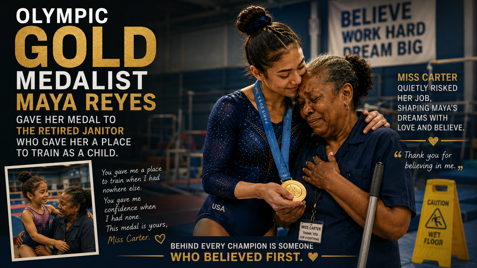 The Janitor Behind Maya Reyes’ Gold